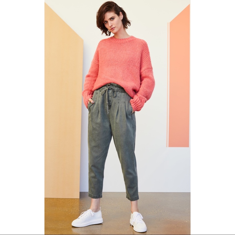 Sanctuary Telluride Chunky Knit Coral Sweater M